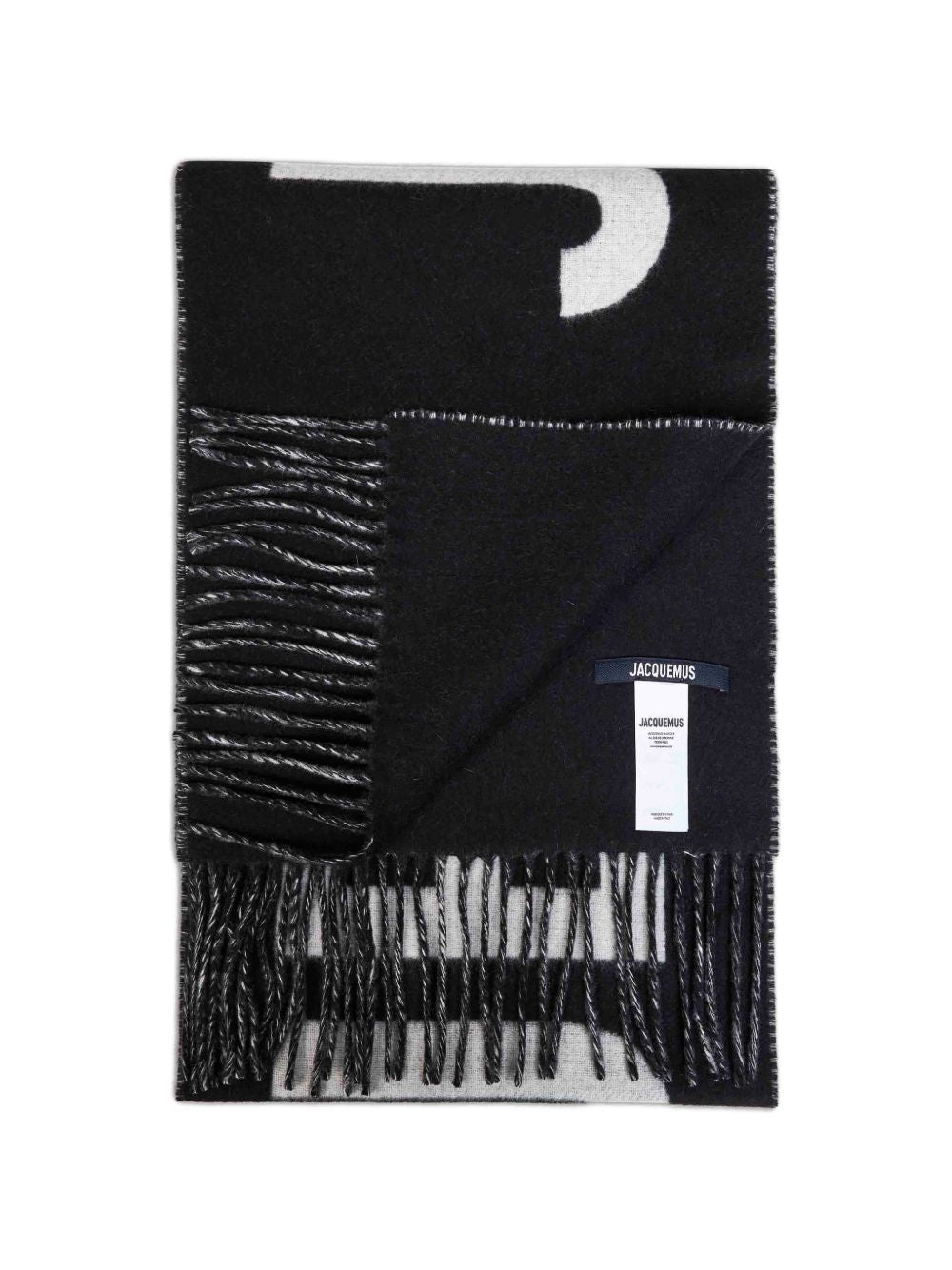 sciarpa l'echarpe jacquemus unisex nera 