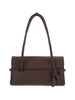 women's brown leather long touring bag