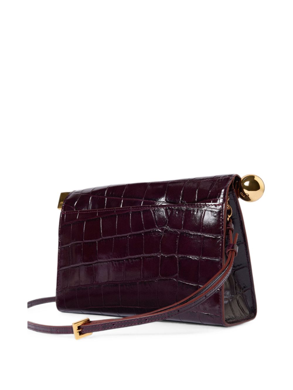 borsa la sac rond carrè donna borgogna scuro 