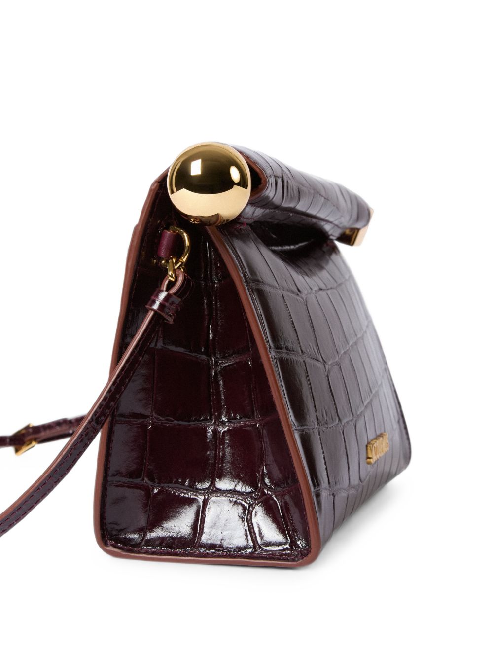 borsa la sac rond carrè donna borgogna scuro 