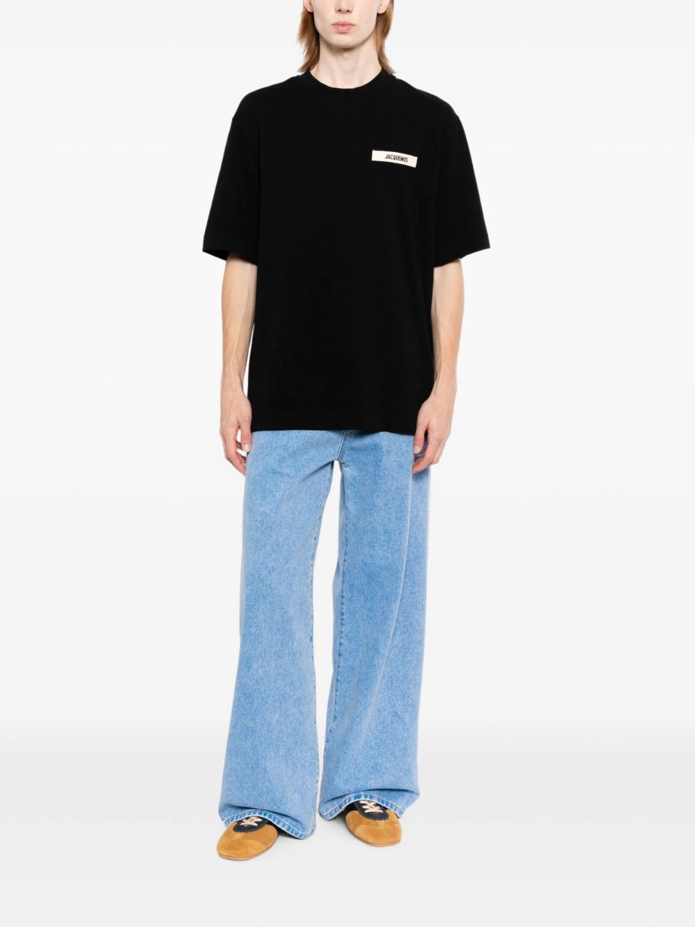 t-shirt le gros grain uomo nera 