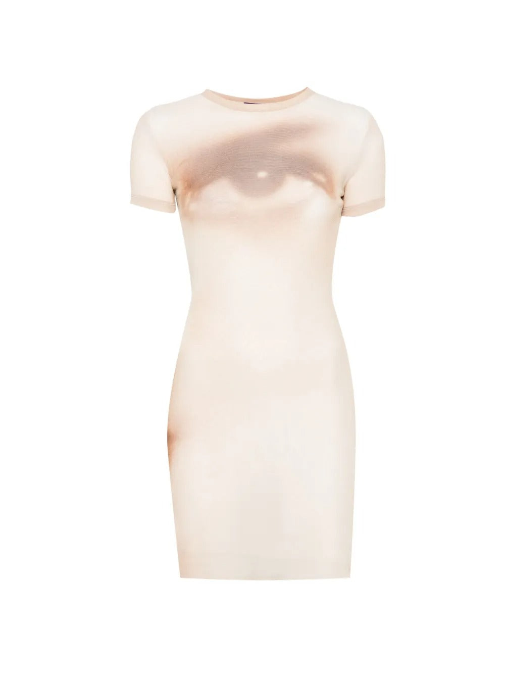 abito corto face donna beige 