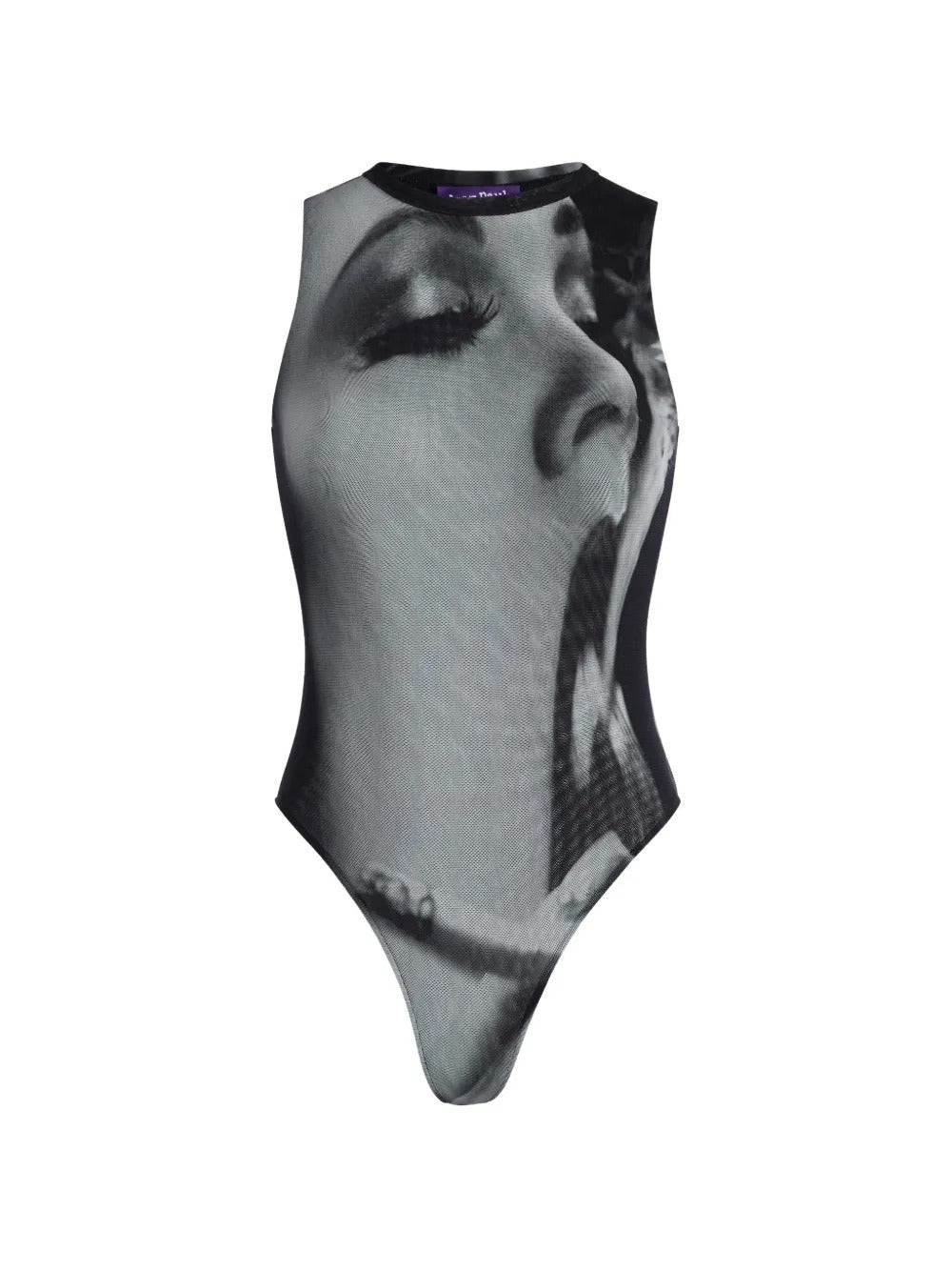 body smoking woman donna nero, grigio e bianco 
