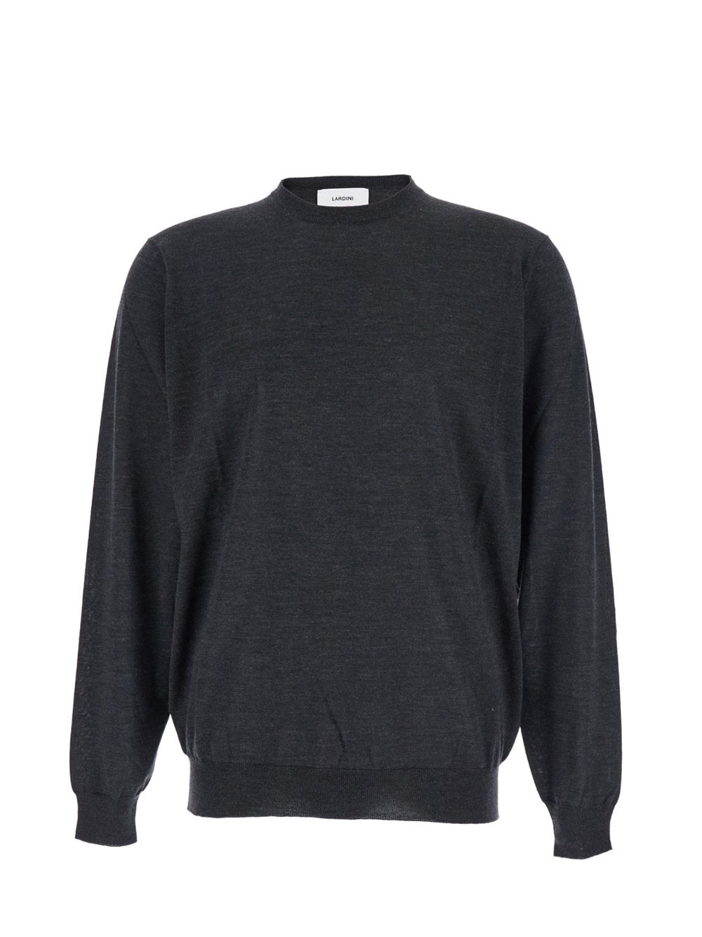 maglione girocollo uomo grigio scuro 