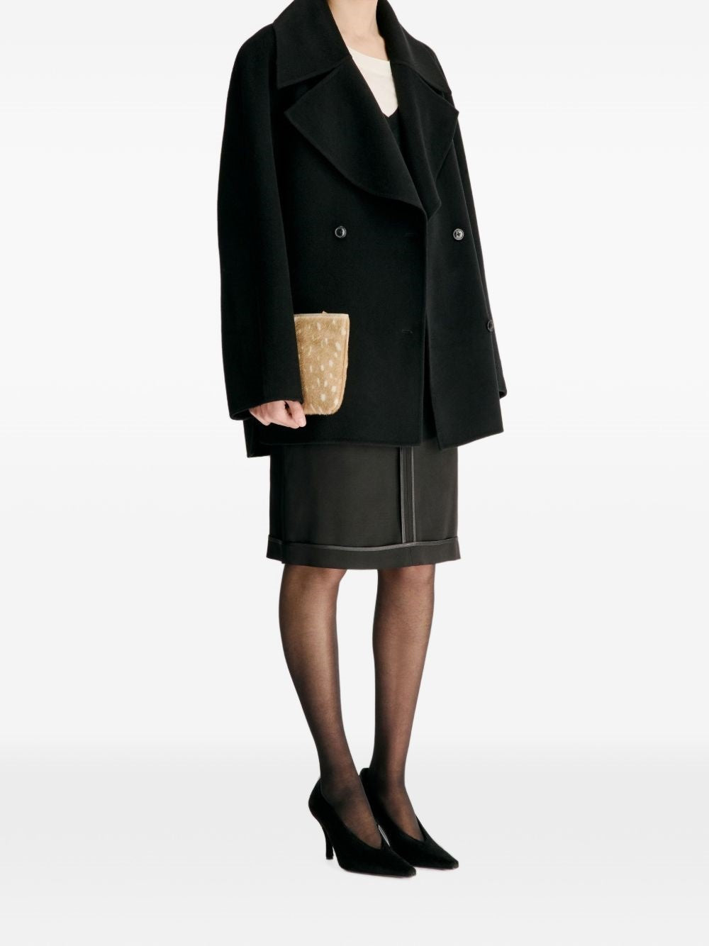 cappotto neil donna nero 