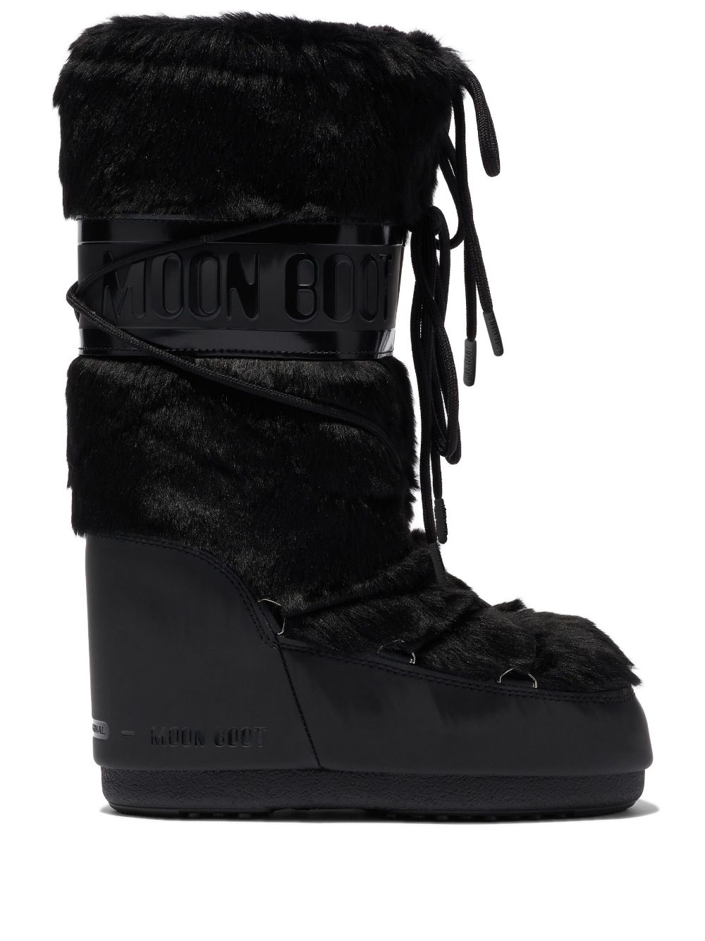 stivali icon faux fur donna neri 