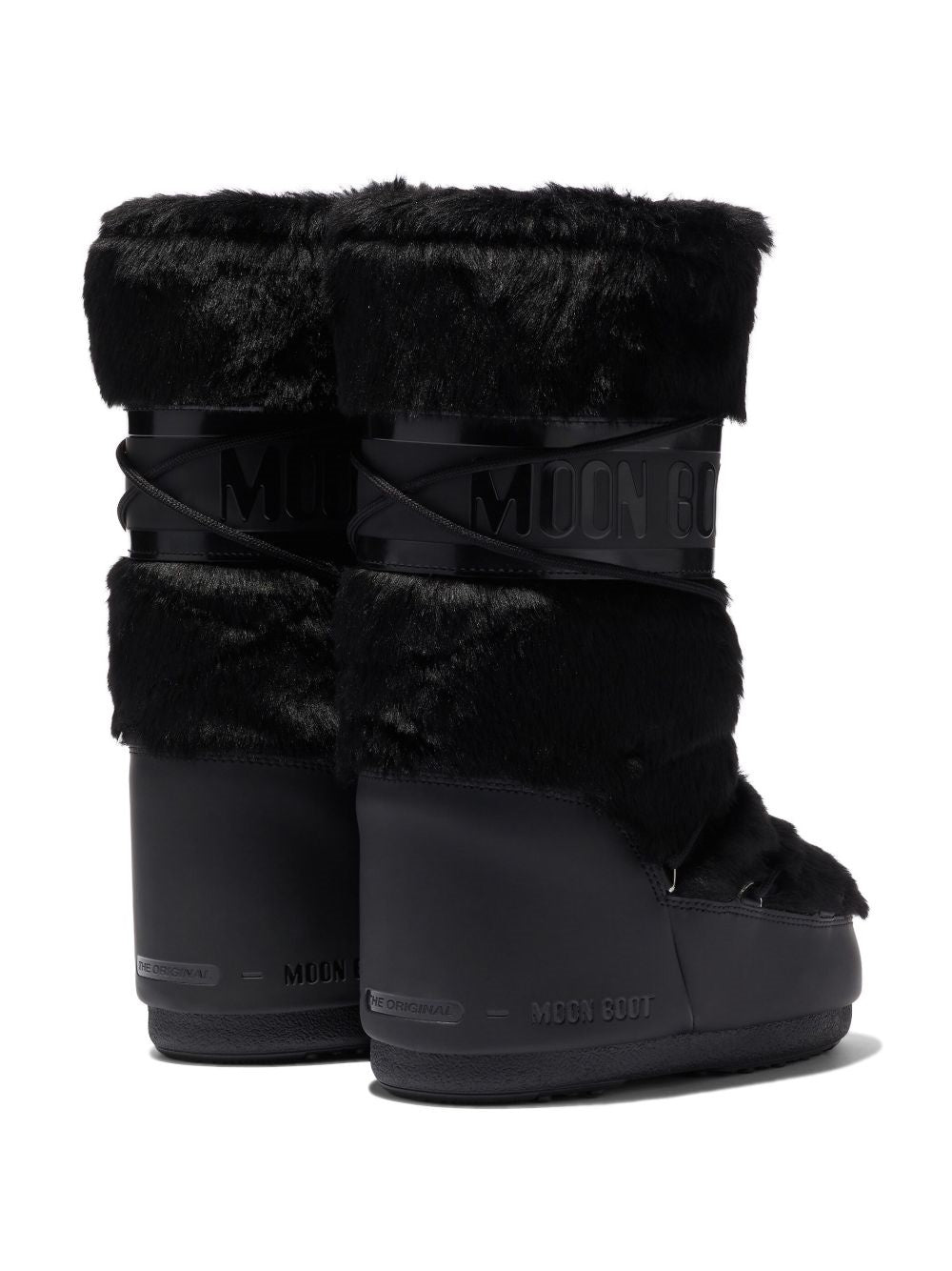 stivali icon faux fur donna neri 