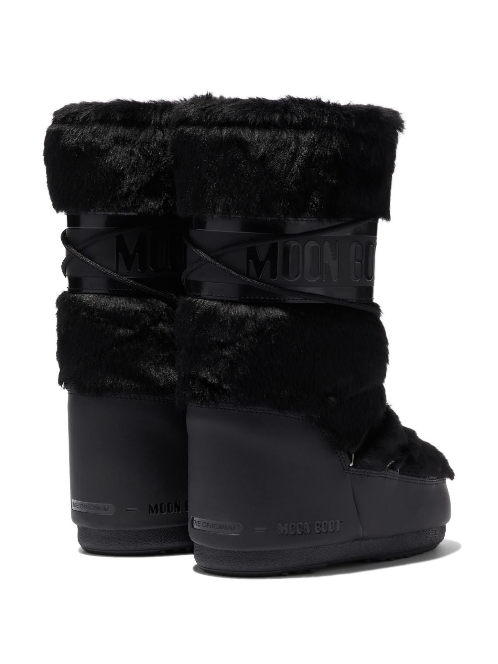 stivali icon faux fur donna neri 
