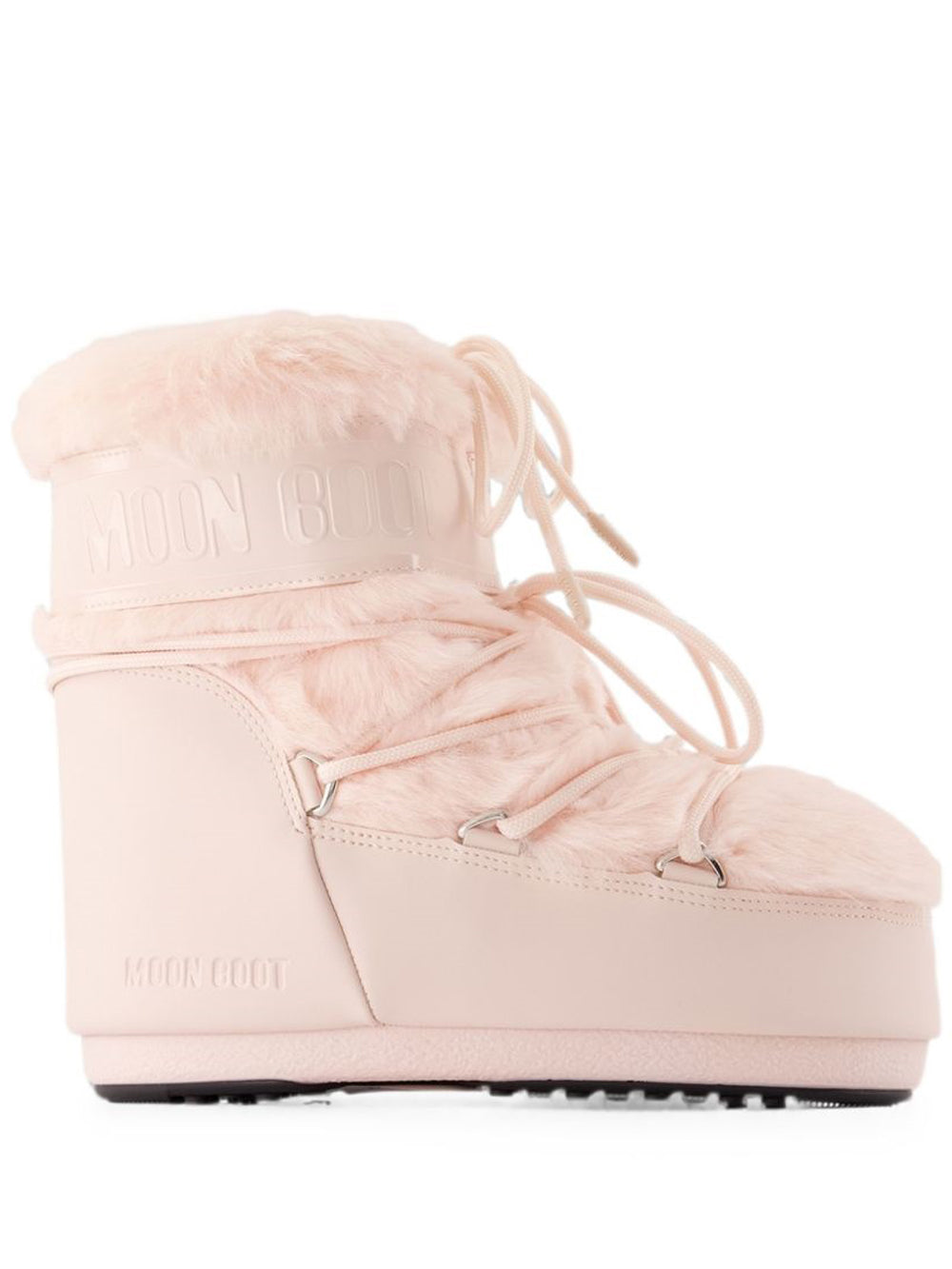 stivali icon low faux fur donna rosa 