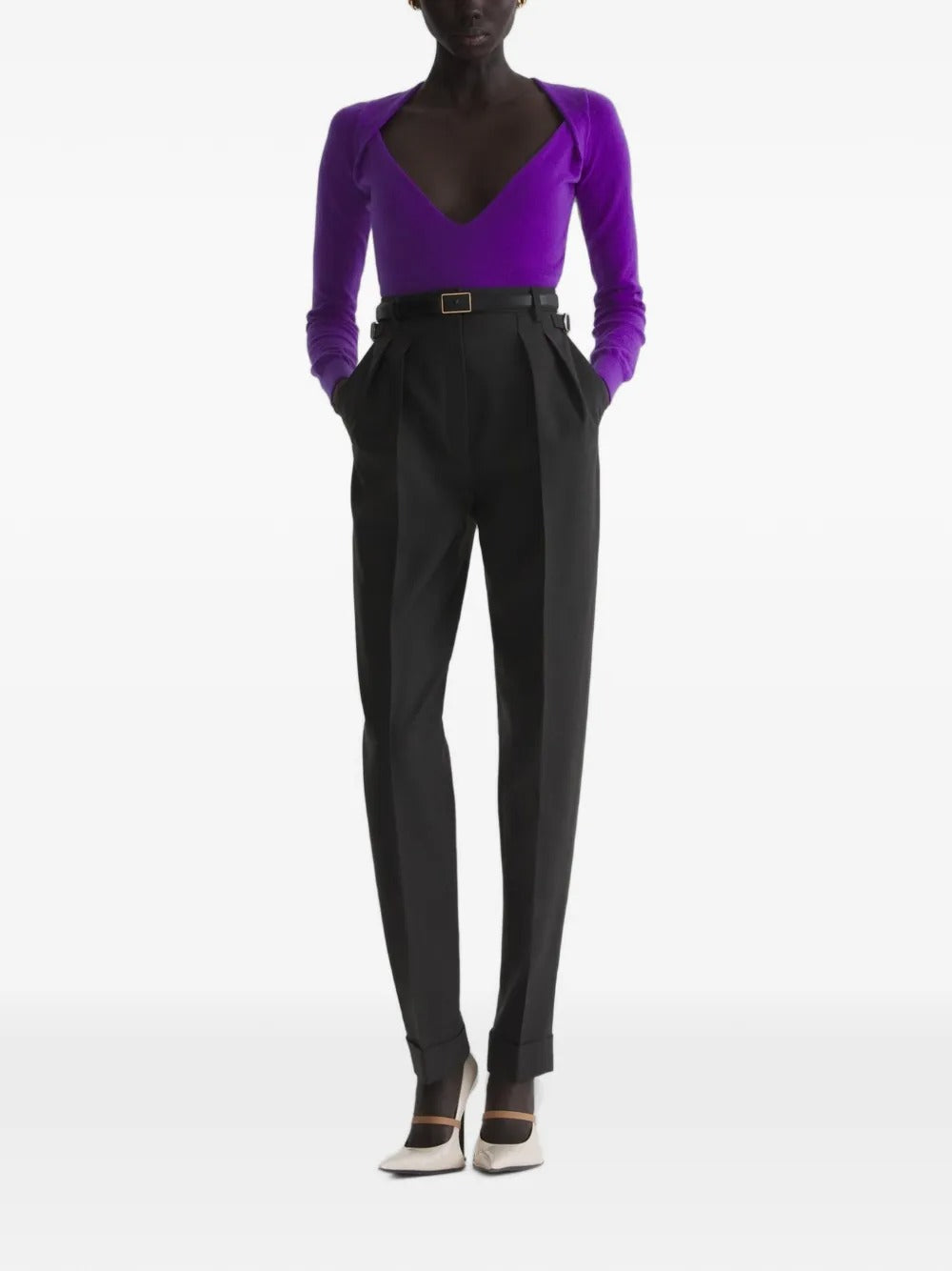 top v neck donna viola 
