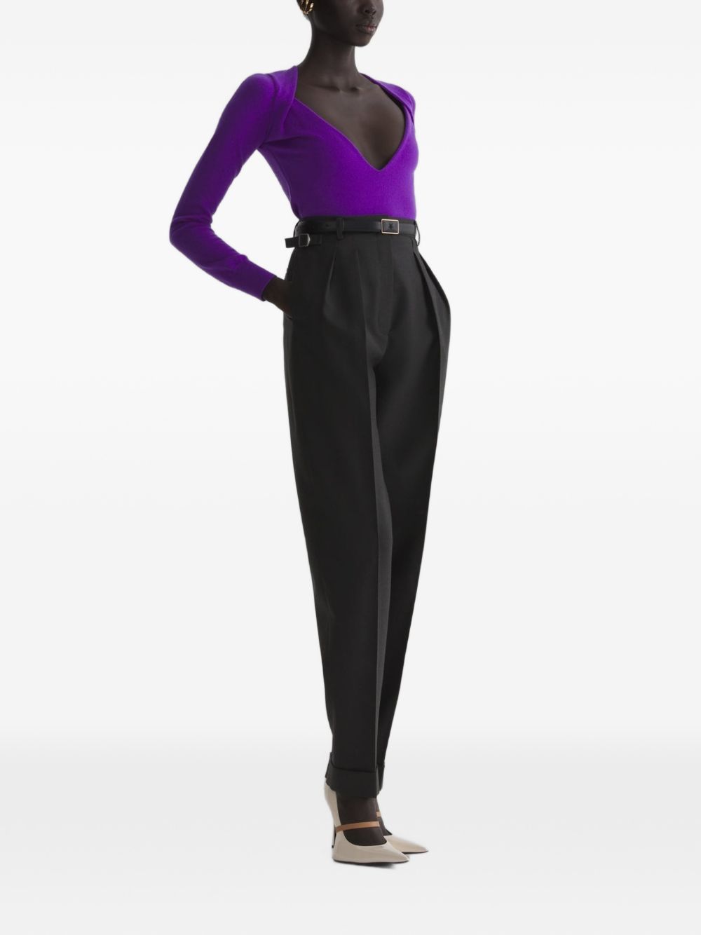 top v neck donna viola 