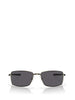 occhiali da sole square wire uomo carbon