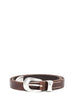 cintura 2 cm uomo marrone