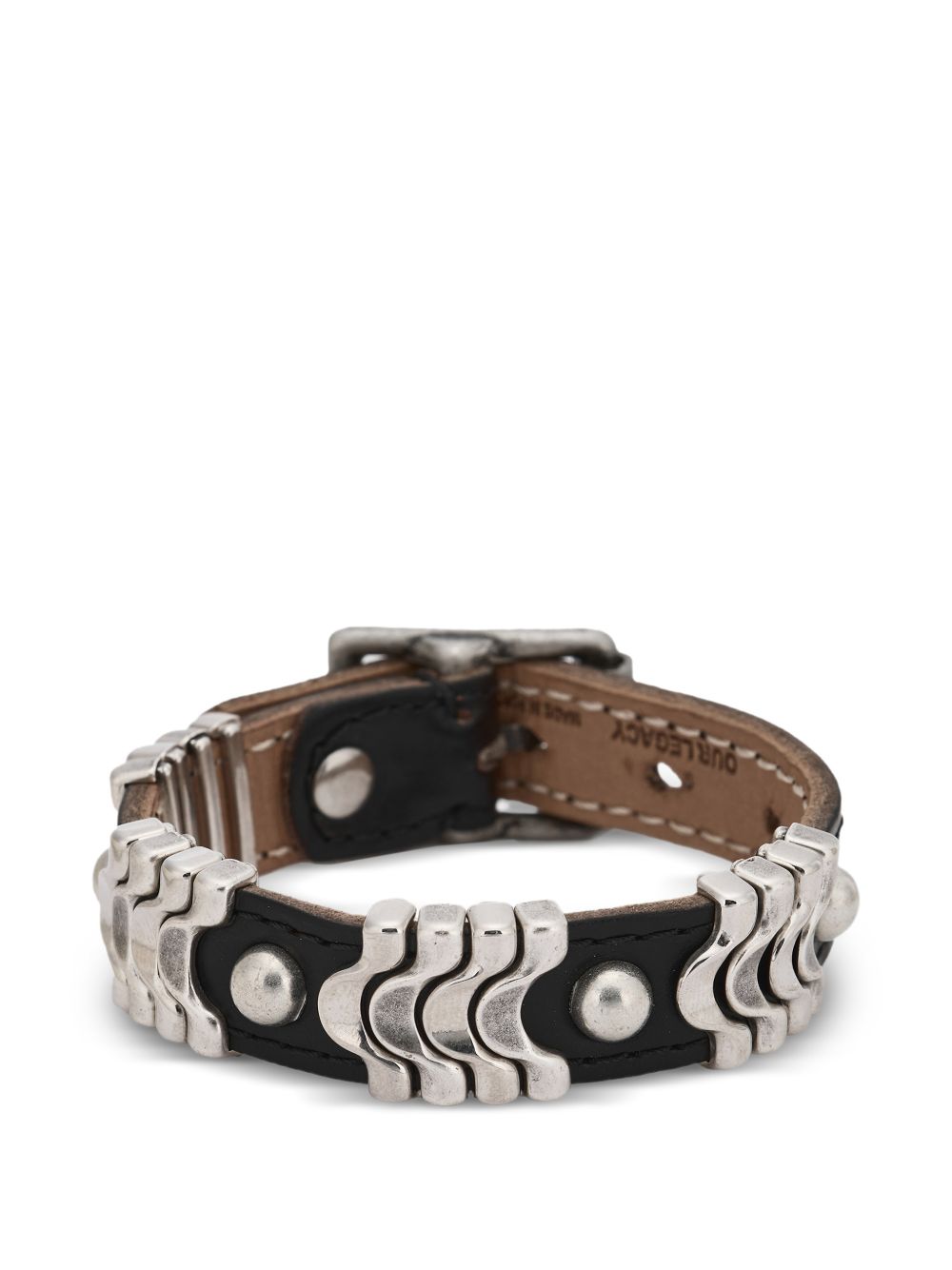 braccialetto wave uomo nero 