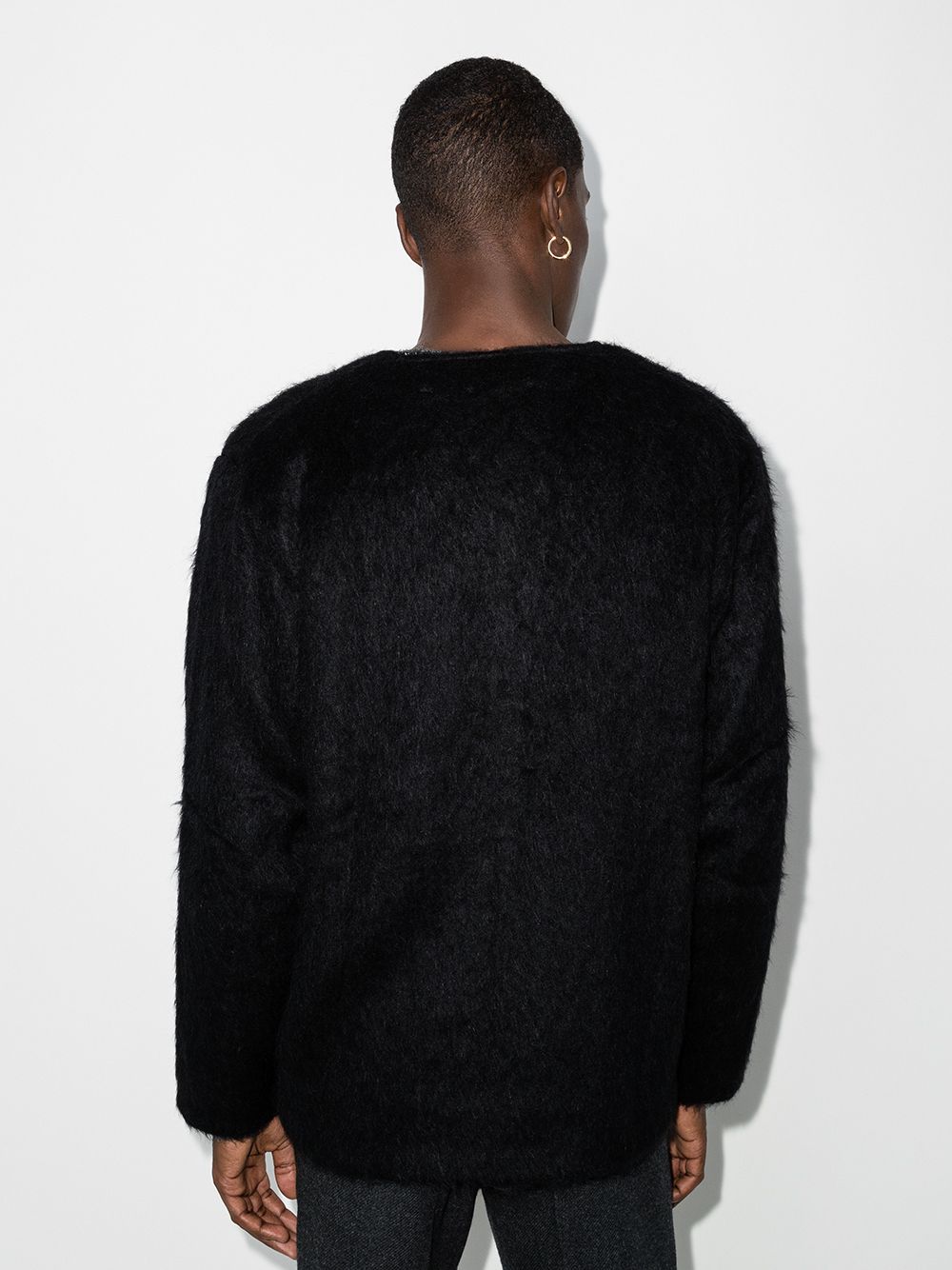 cardigan uomo nero 