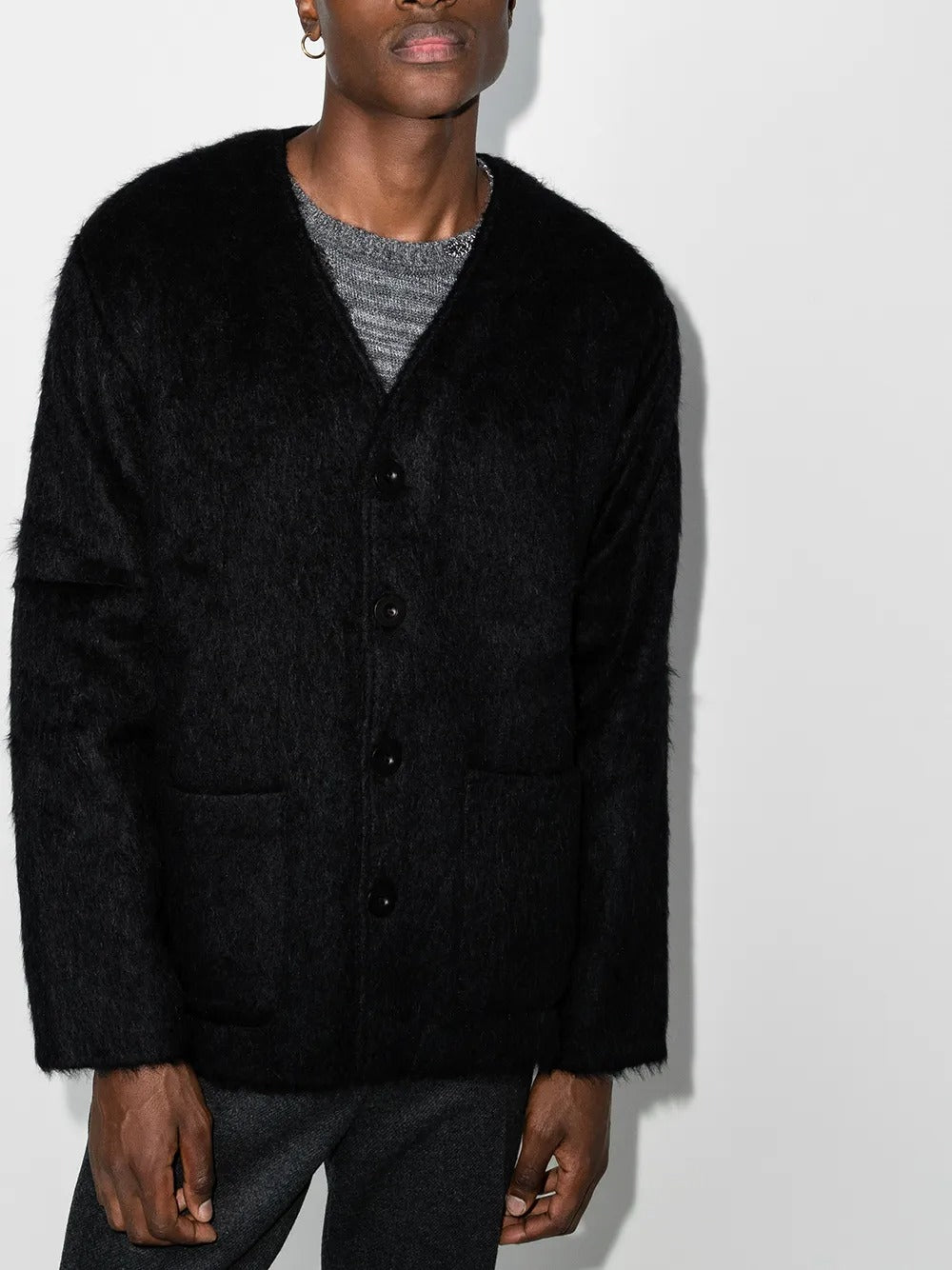 cardigan uomo nero 