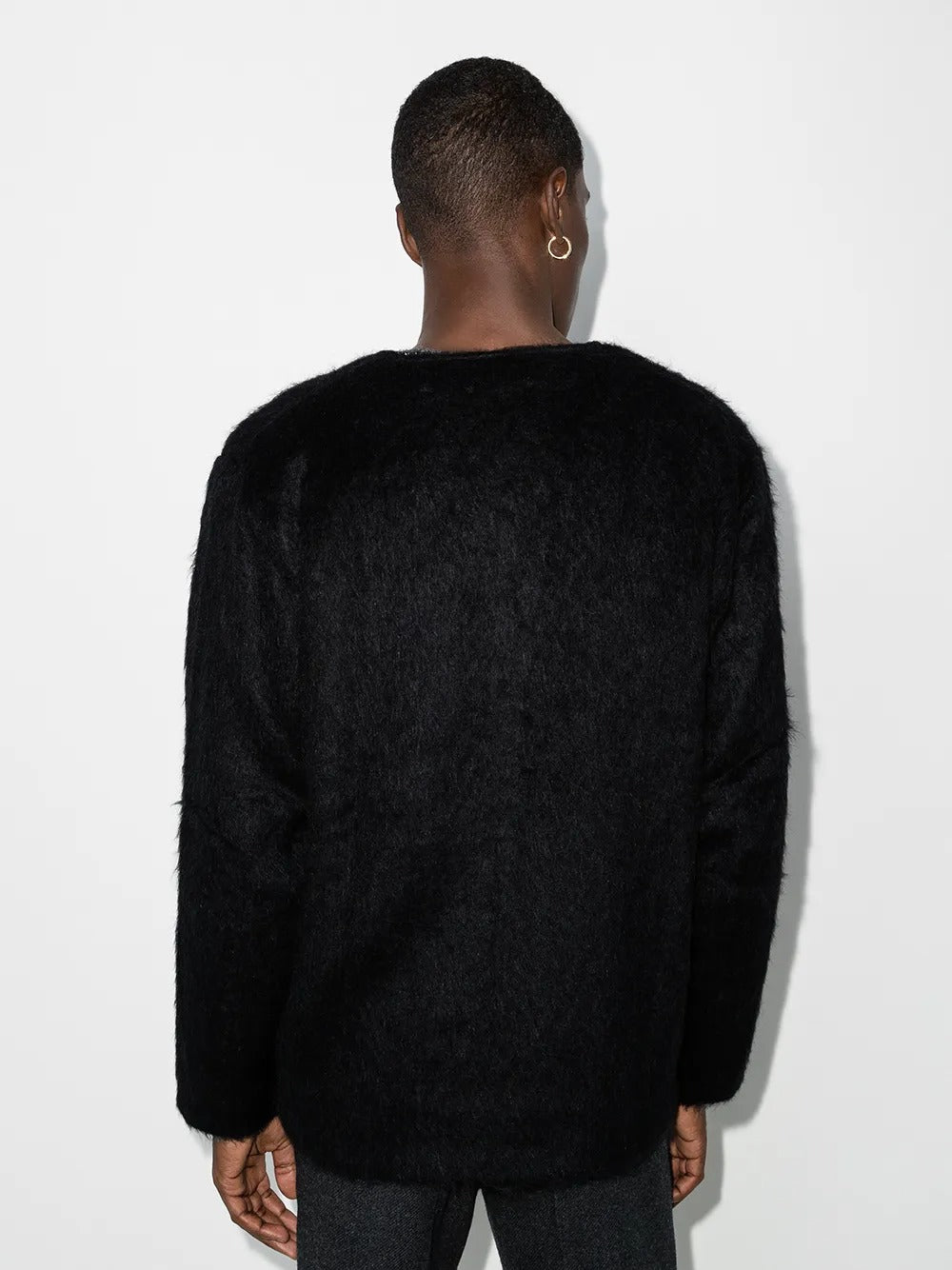 cardigan uomo nero 