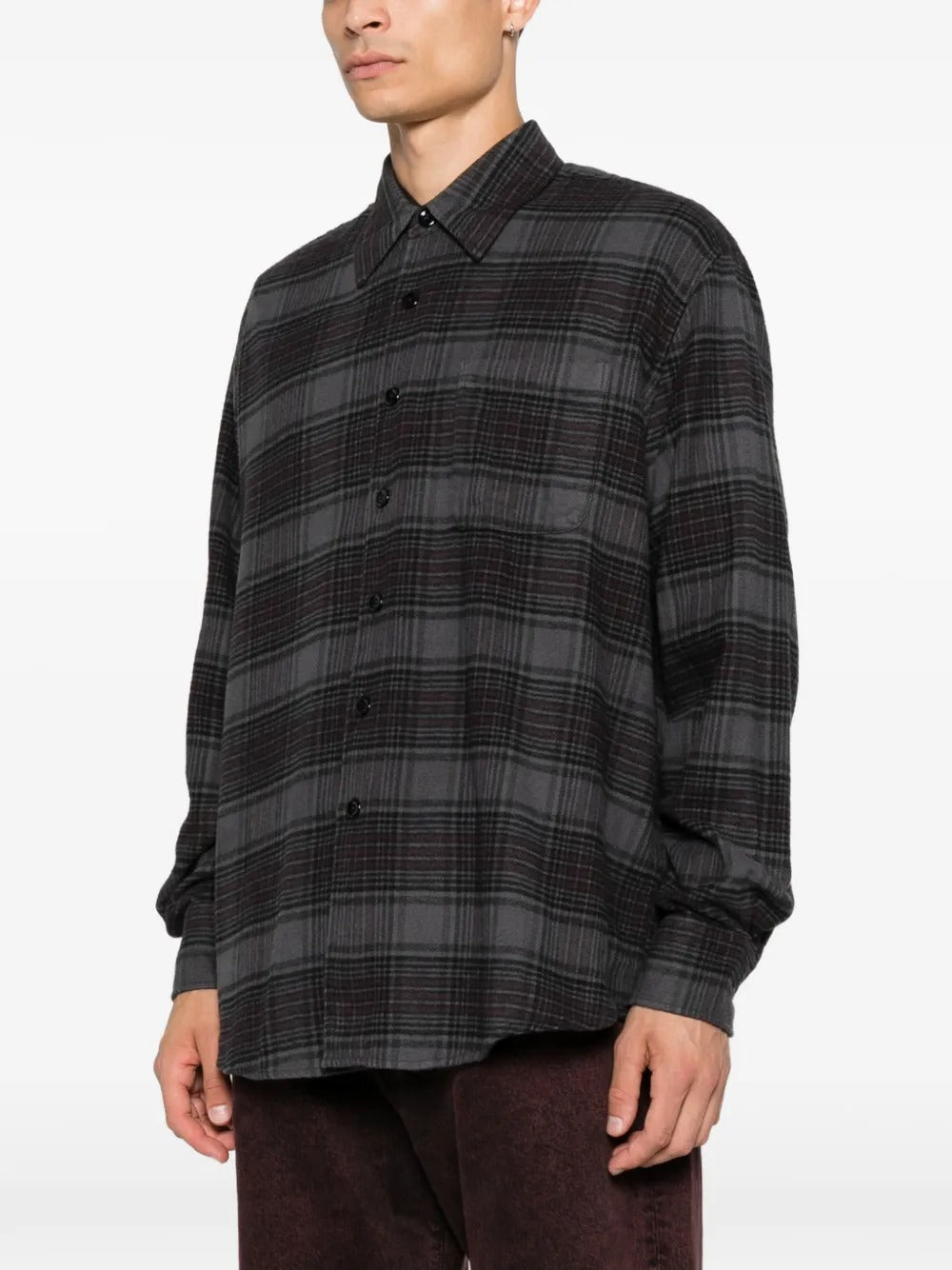 camicia above uomo nera 