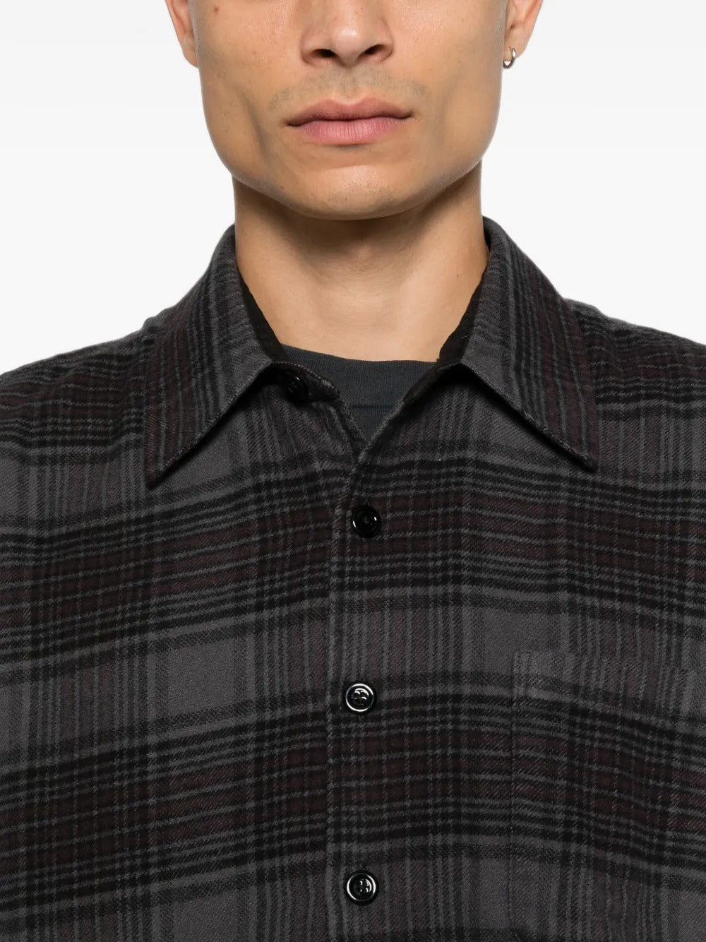 camicia above uomo nera 
