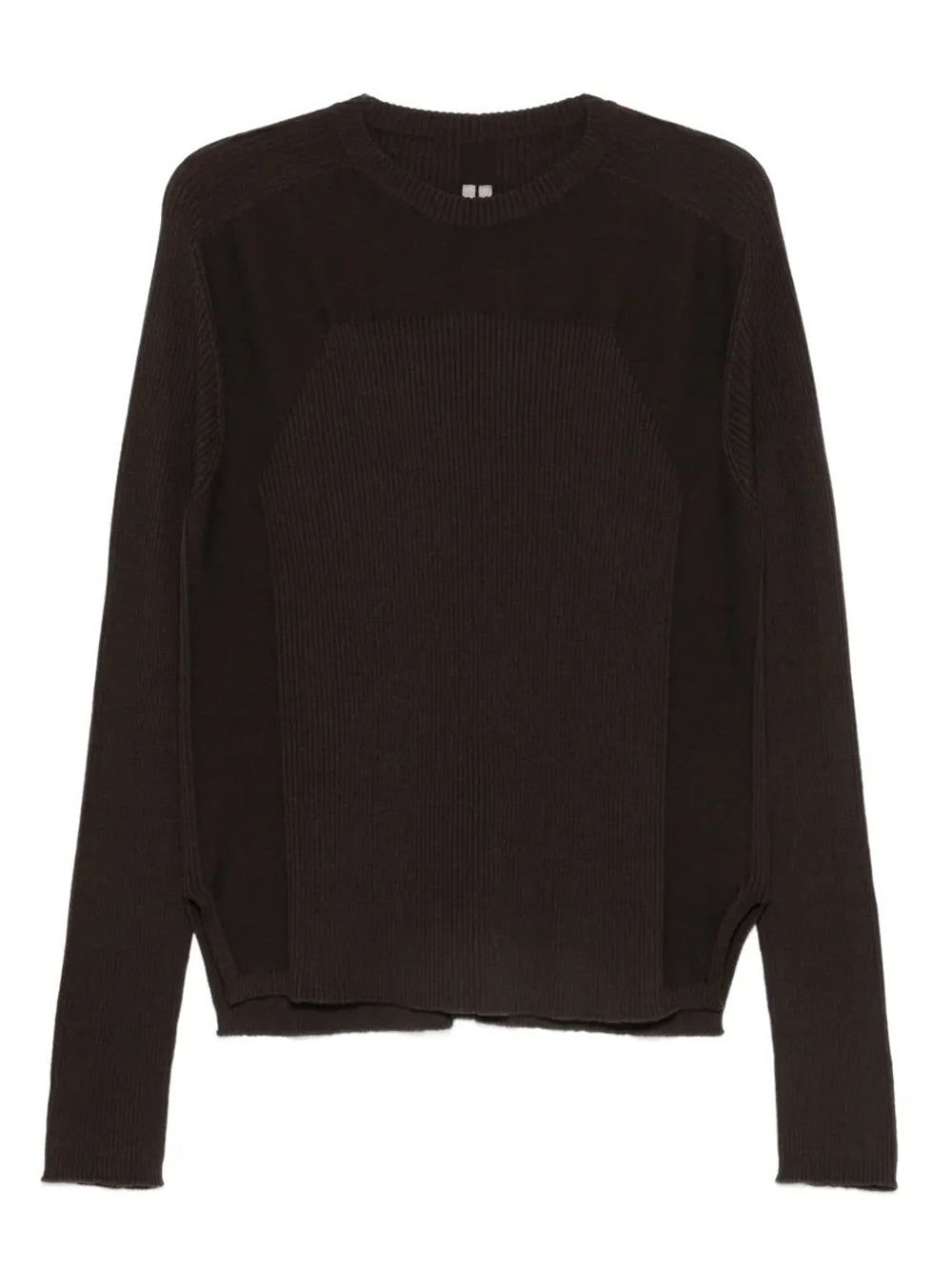 maglia ribbed geo uomo marrone 