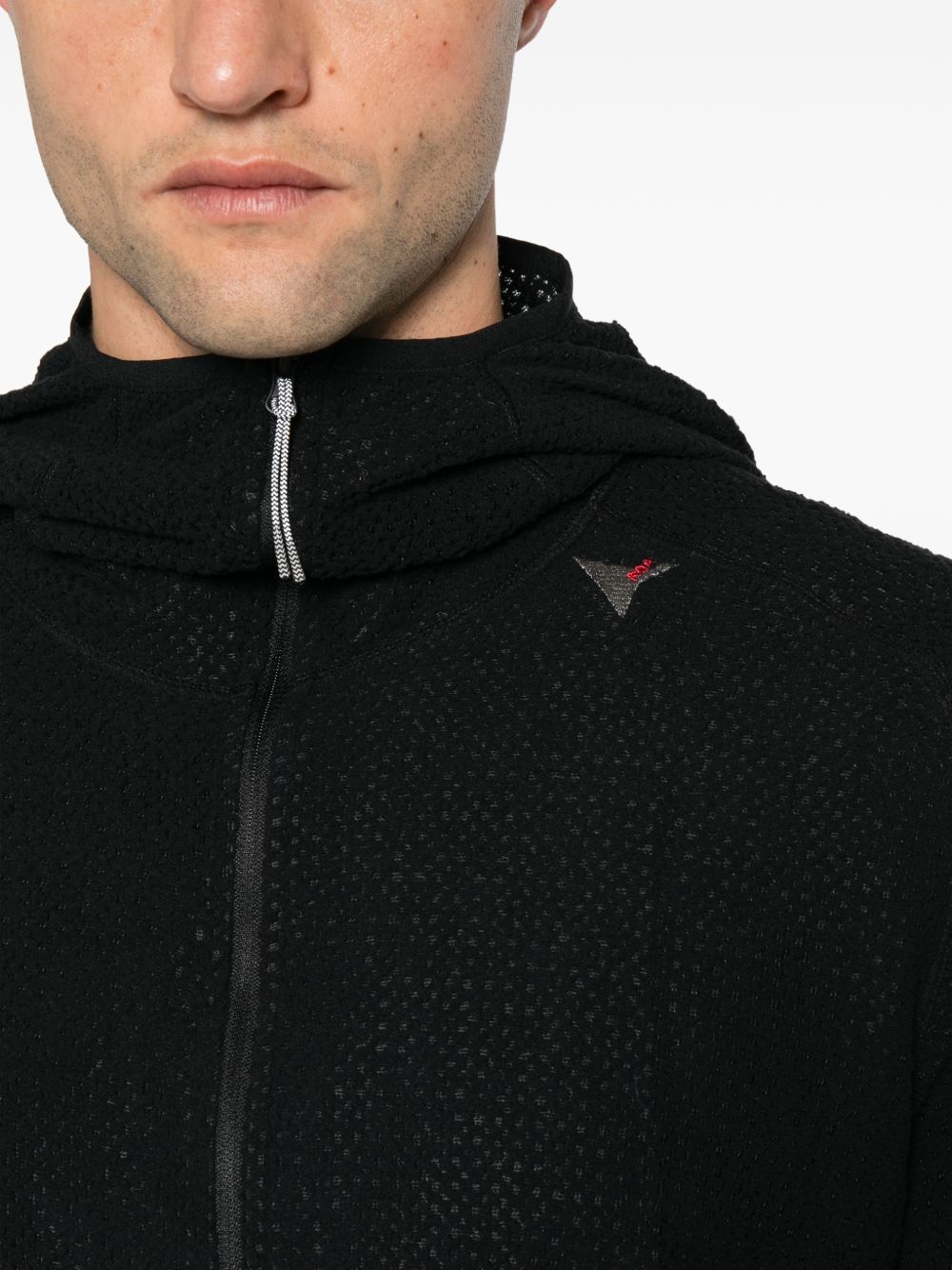 felpa awi thermal zip up uomo nera 