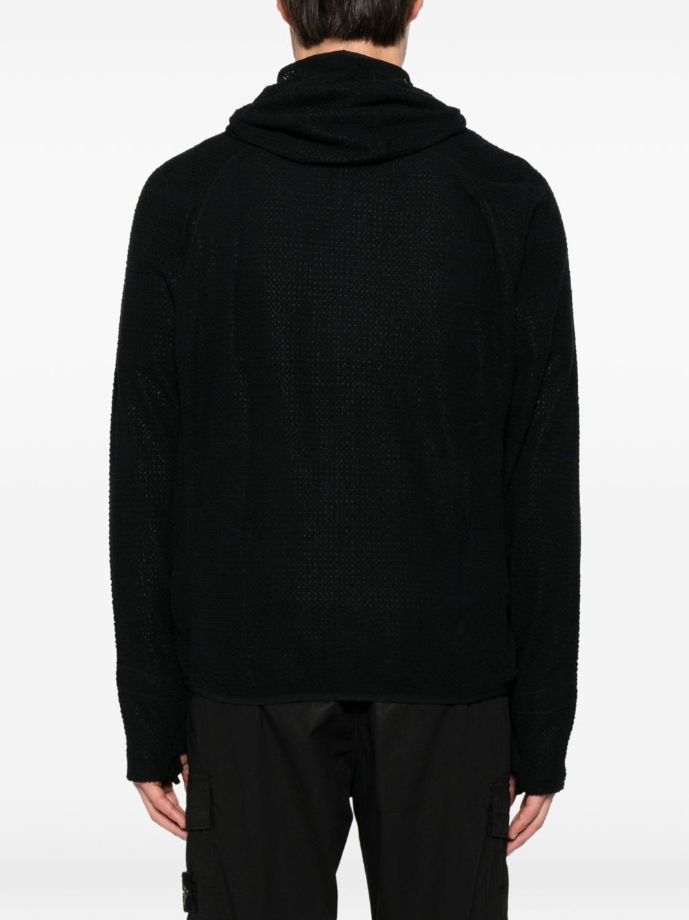 felpa awi thermal zip up uomo nera 