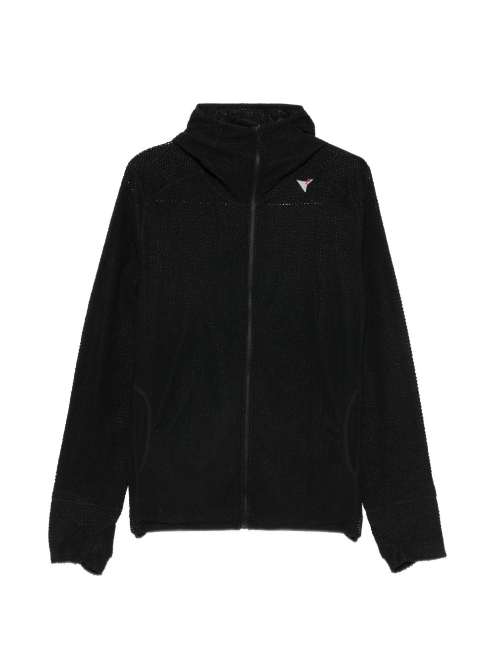 felpa awi thermal zip up uomo nera 