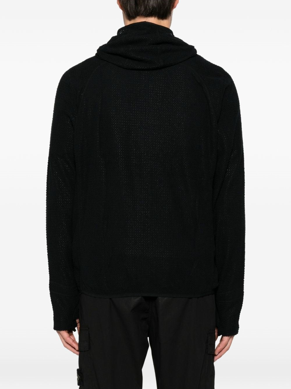 felpa awi thermal zip up uomo nera 