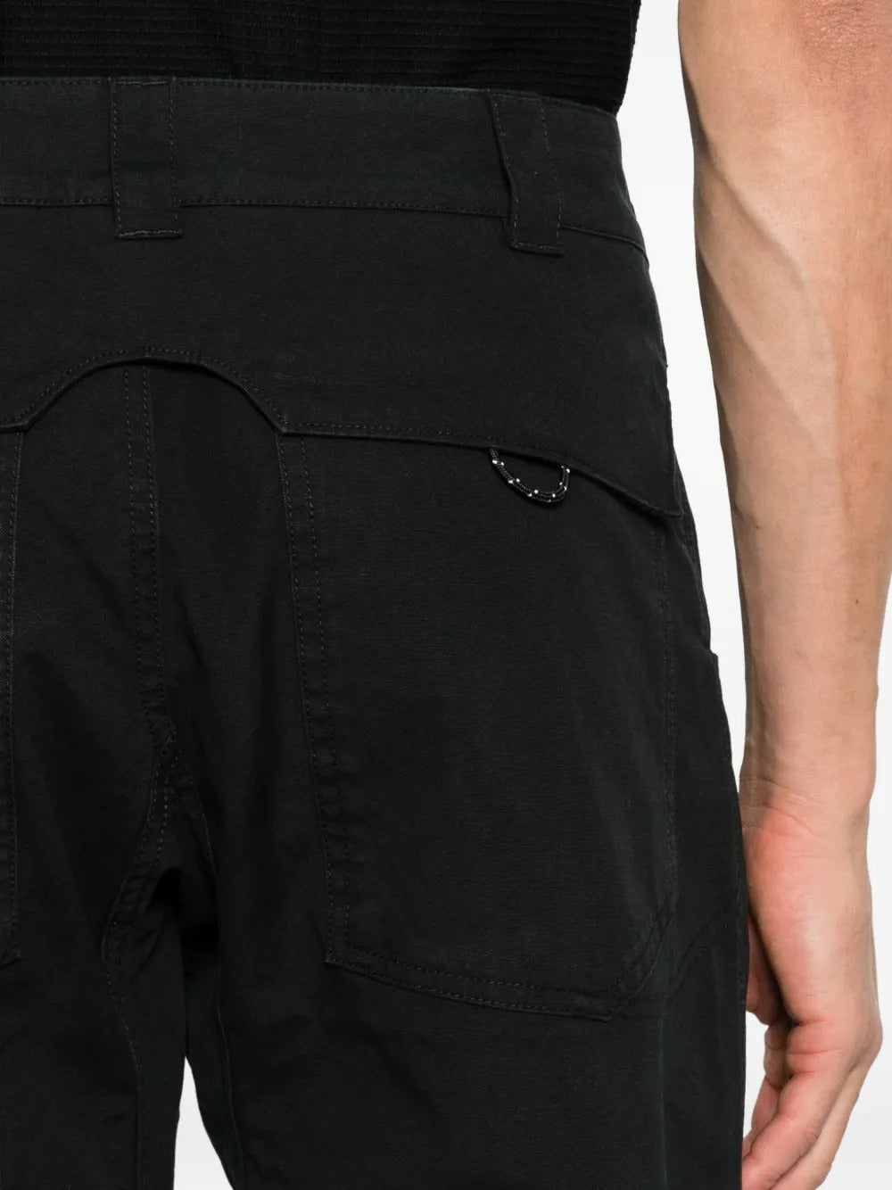 pantaloni chimp sheped cotton uomo neri 