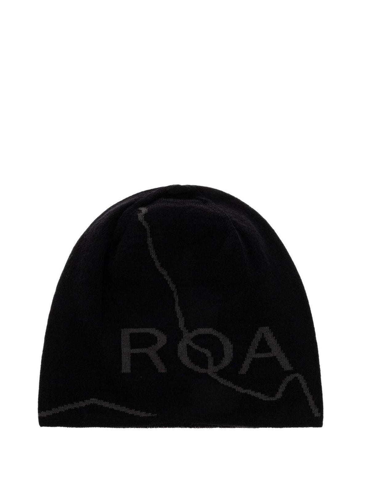 cappello beanie logo uomo nero 