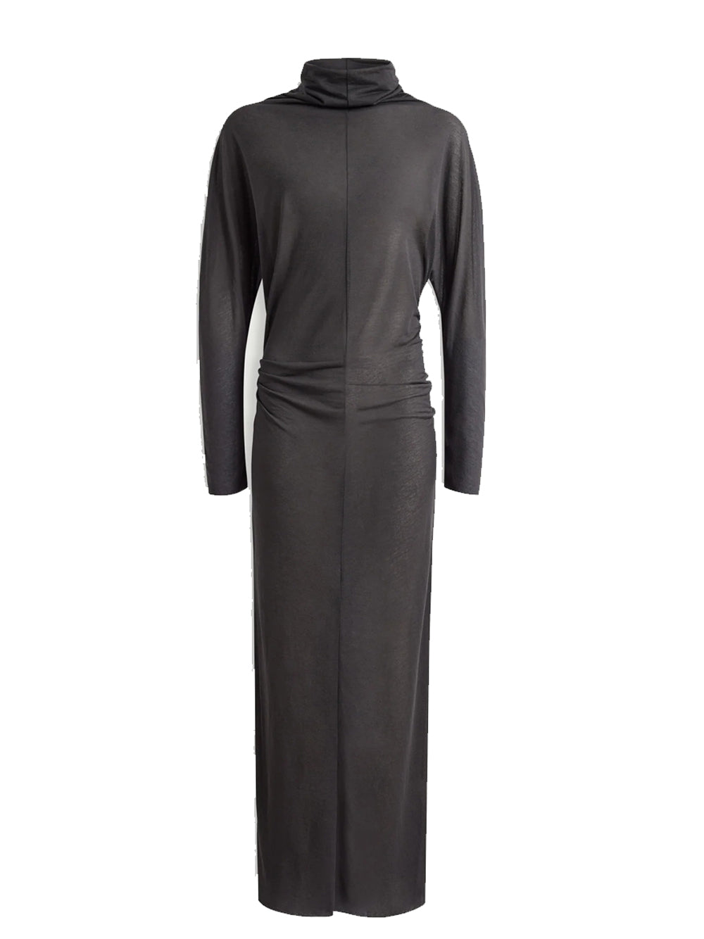 abito lungo drappeggiato lola donna grigio antracite 