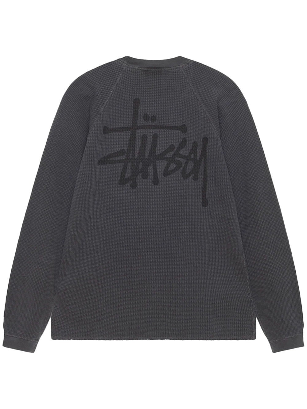 maglia raglan thermal basic unisex nera 