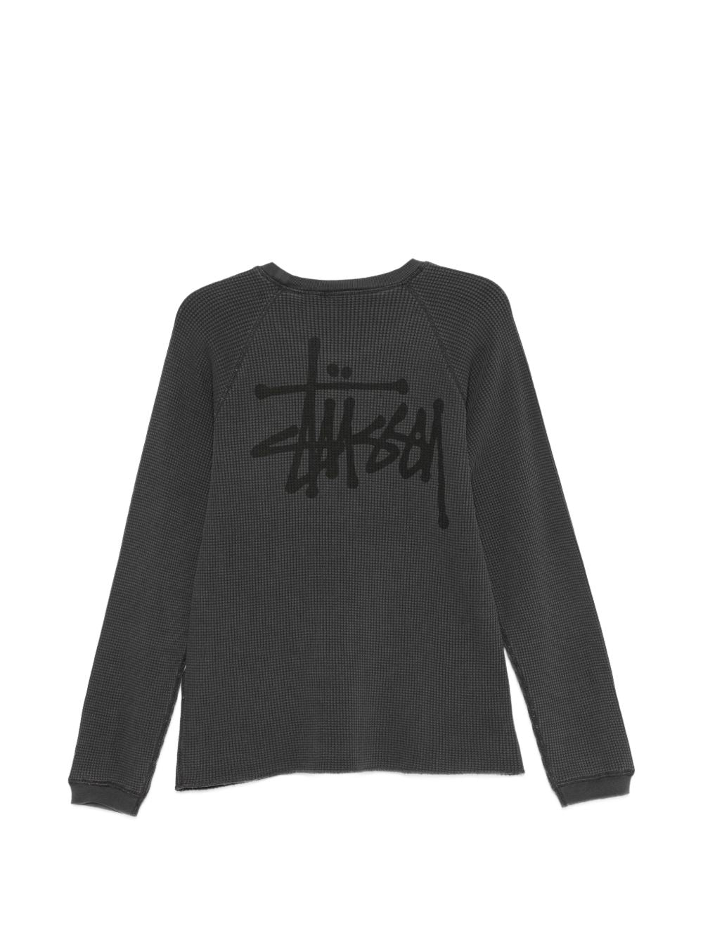 maglia raglan thermal basic unisex nera 