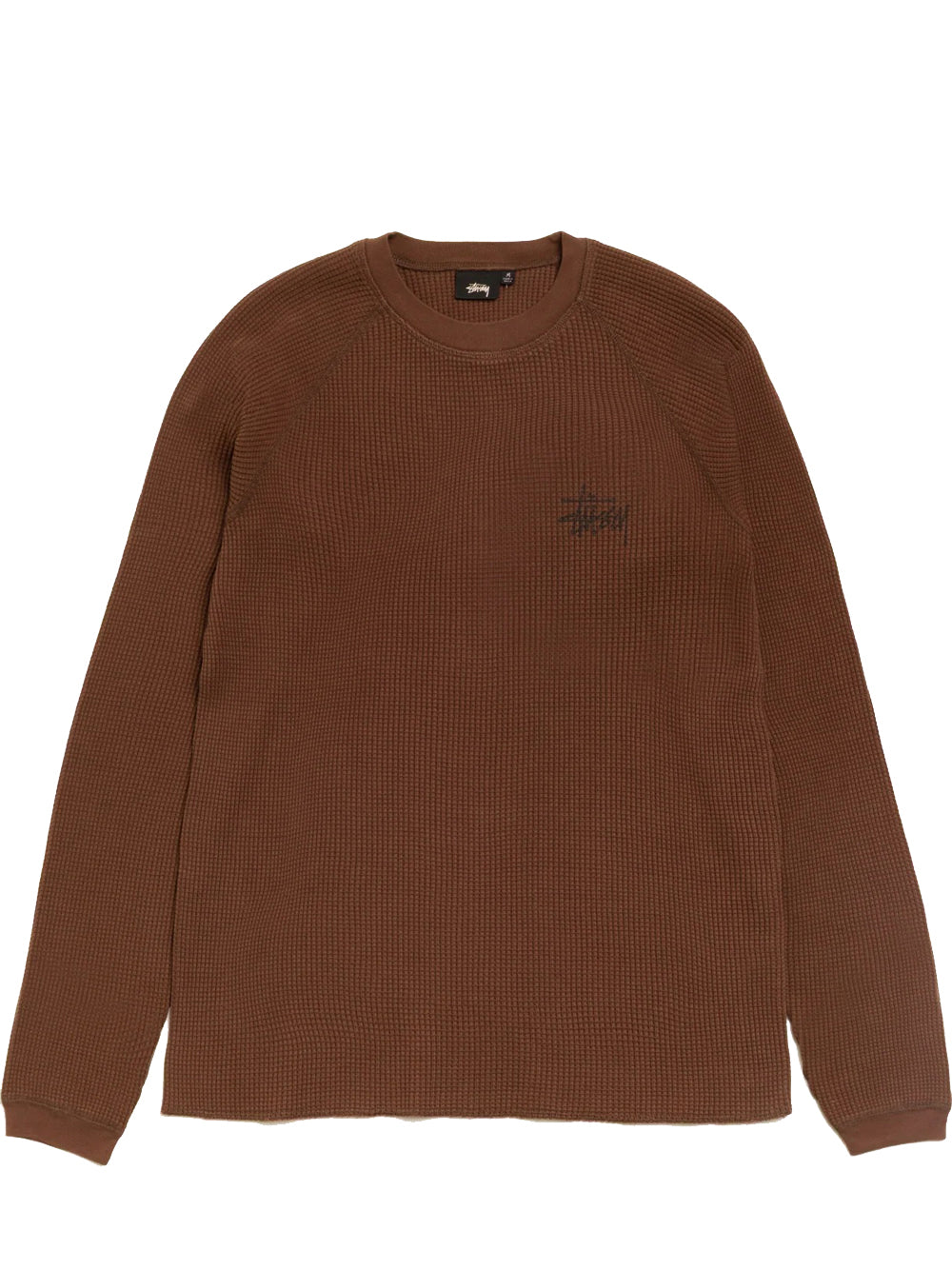 maglia raglan thermal basic unisex marrone 