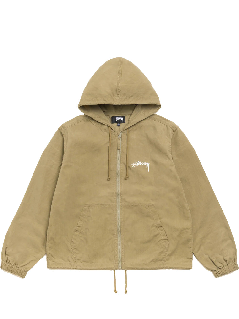 giacca beach shell cotton wax uomo oliva 