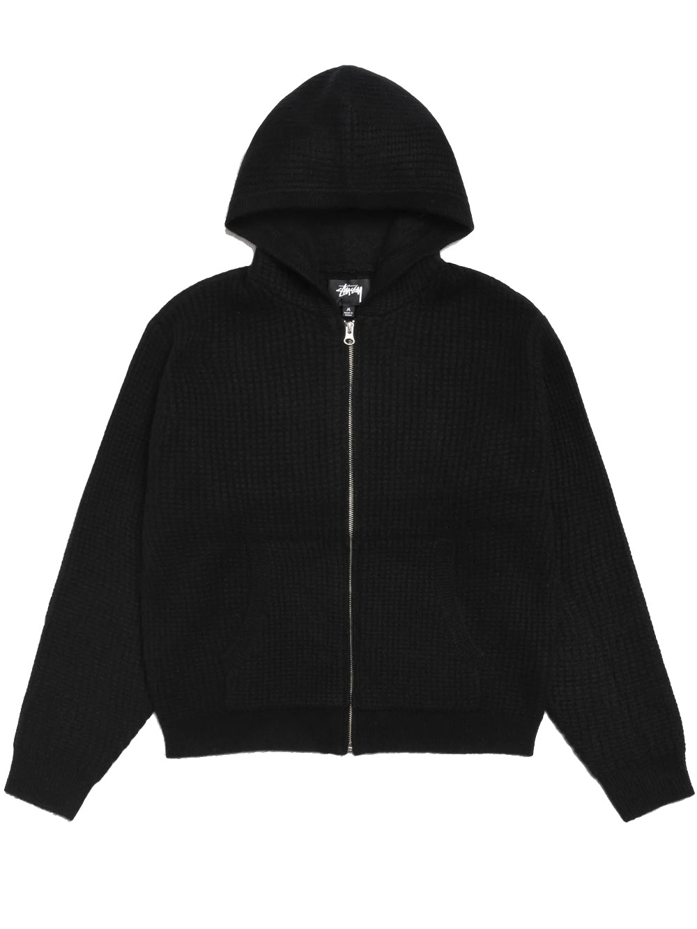 maglione con cappuccio cashmere zip uomo nero 