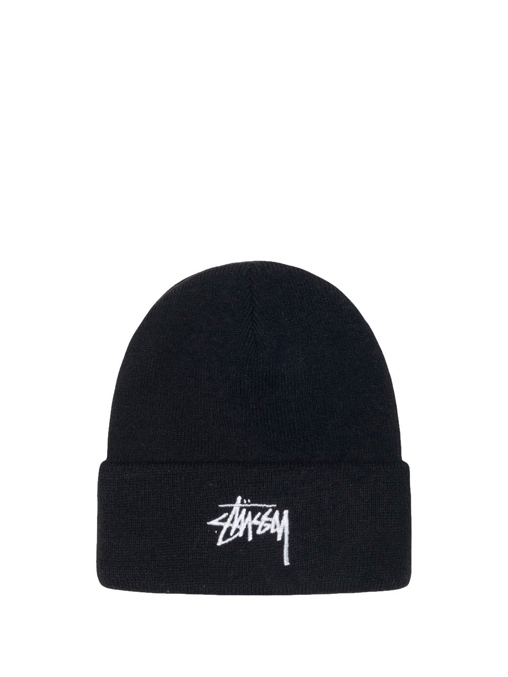 cappello stock cuff beanie uomo nero 