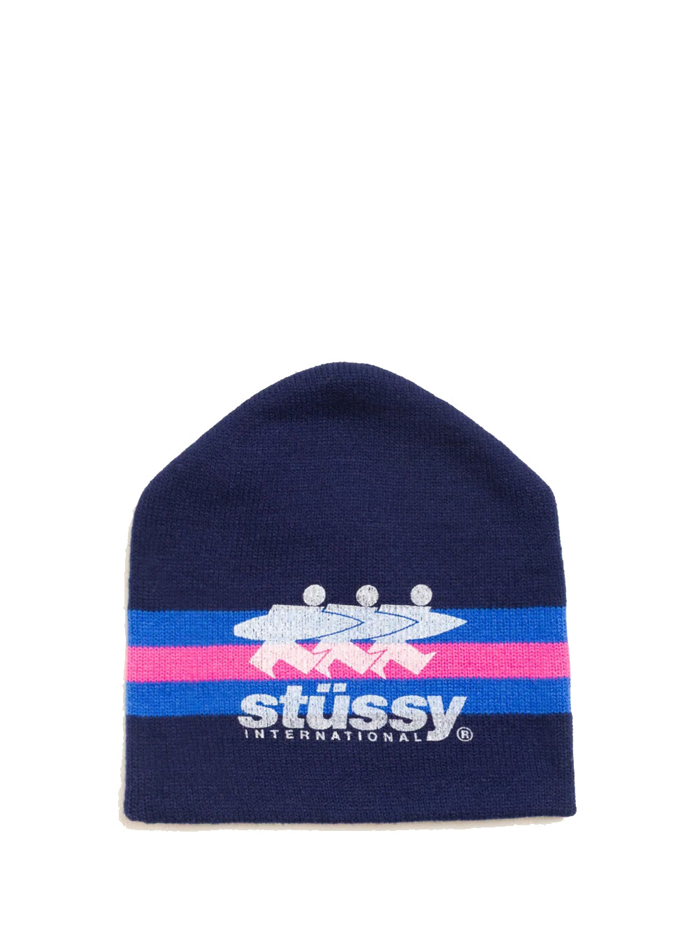 cappello stripe ski beanie uomo navy 