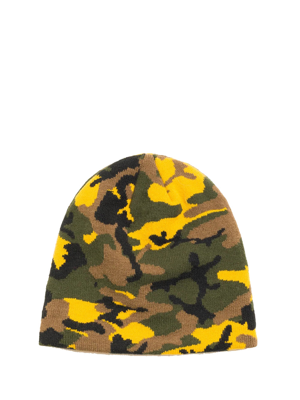 cappello basic knit skullcap uomo giallo camo 