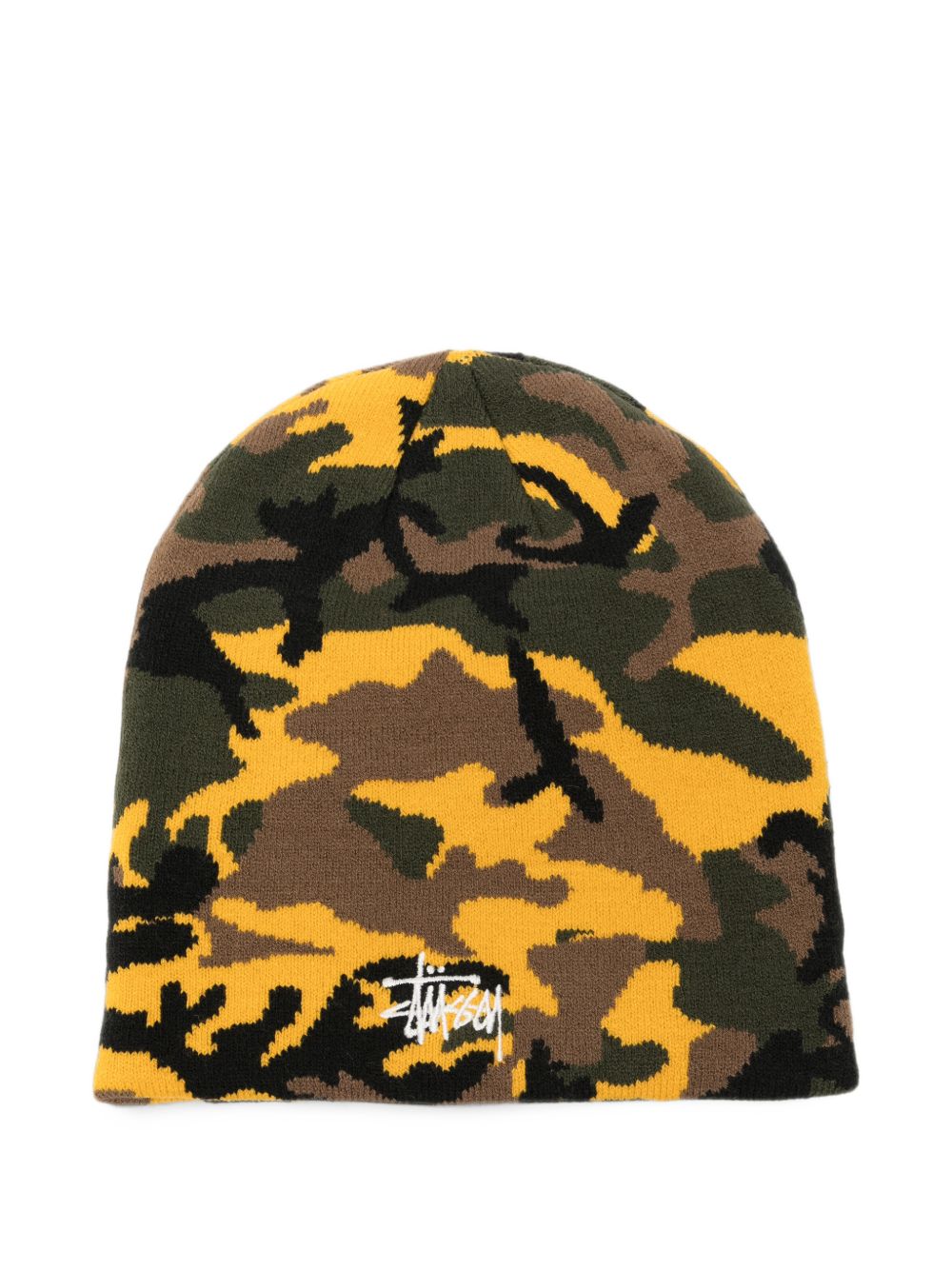 cappello basic knit skullcap uomo giallo camo 