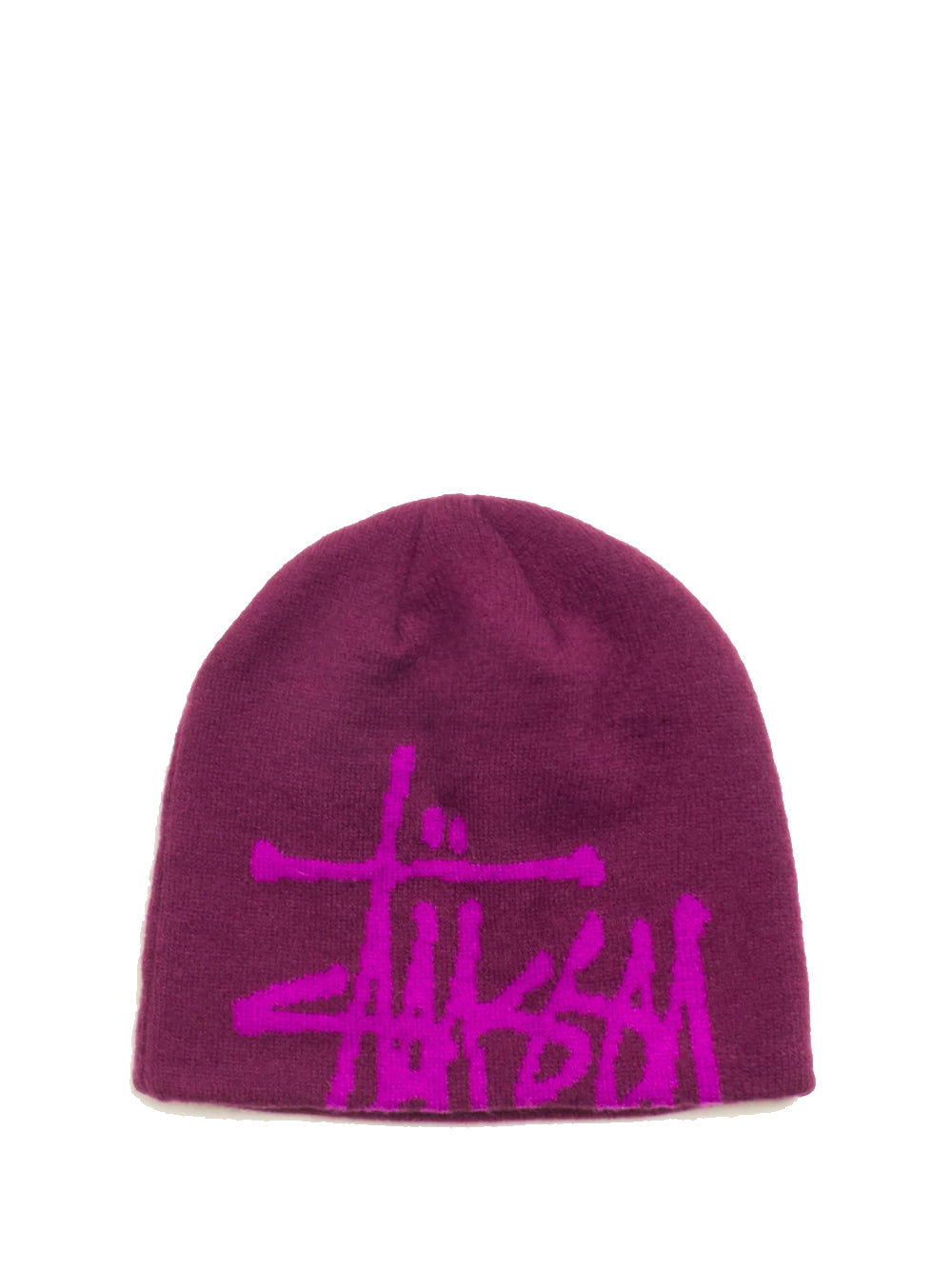 cappello brushed out basic skullcap uomo prugna 