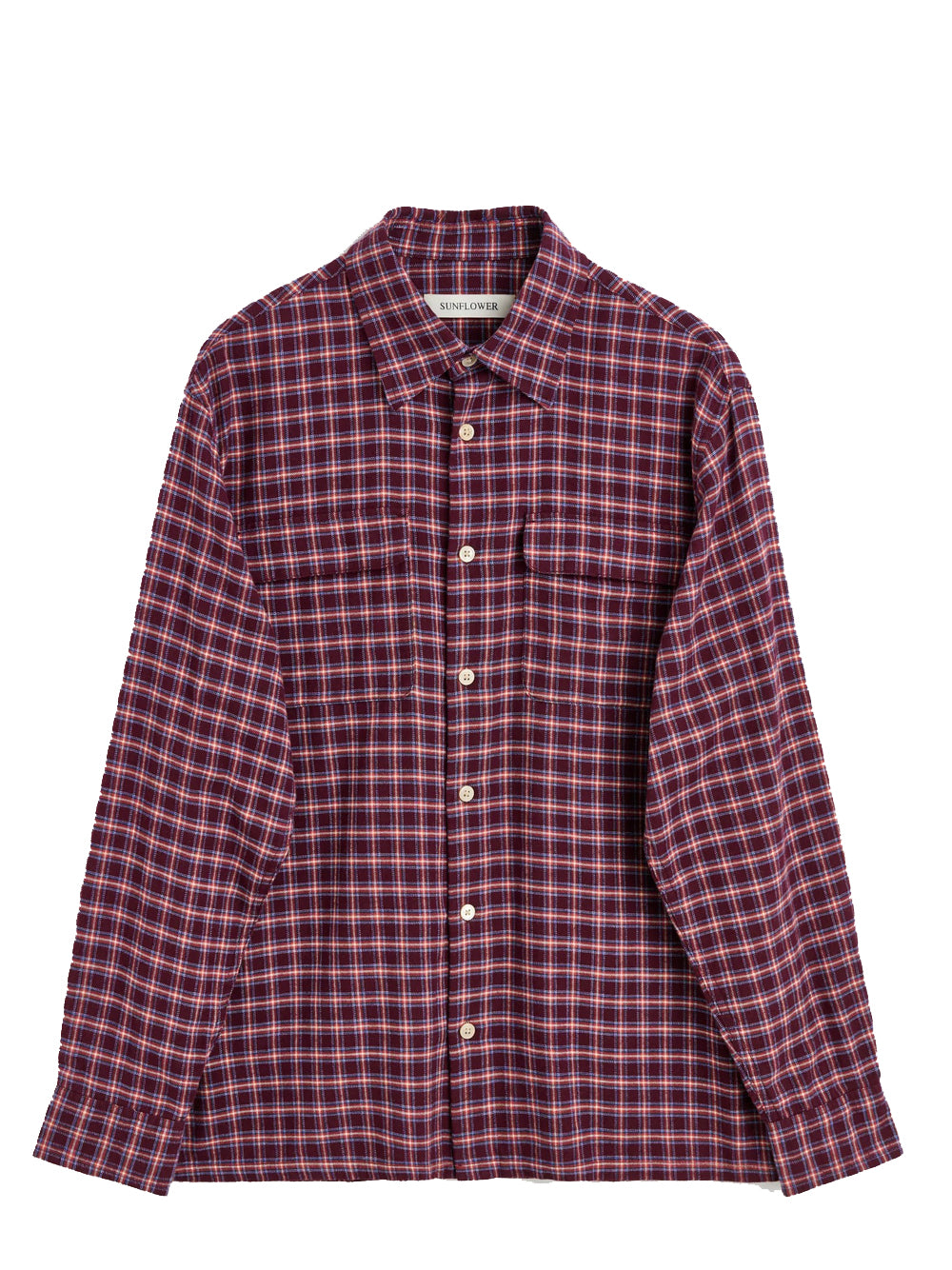 camicia new pocket uomo borgogna 