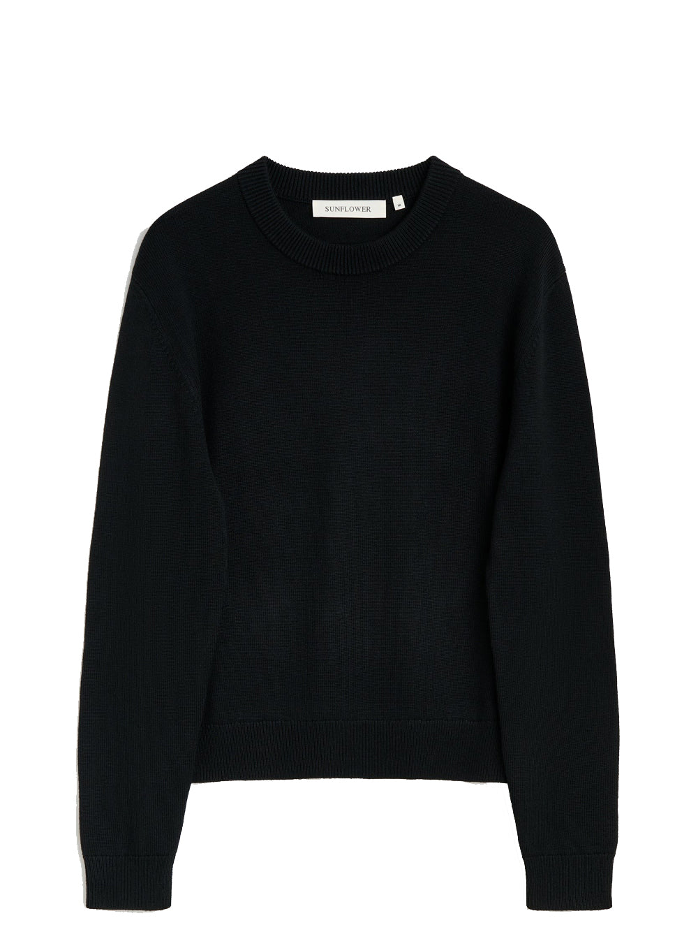 maglione moon merino cropped uomo nero 