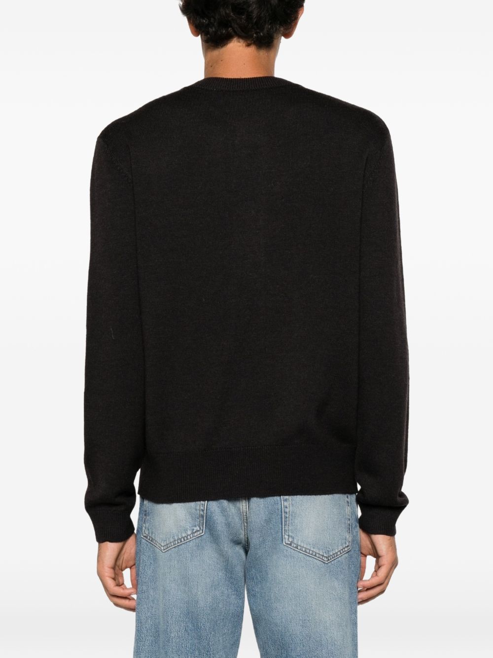 cardigan moon uomo marrone 