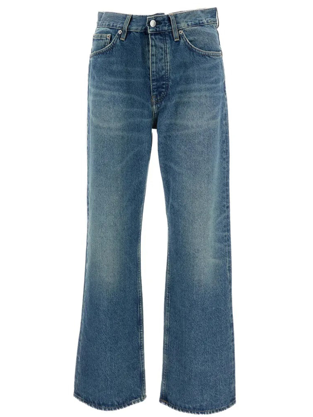 jeans relaxed boot uomo blu 