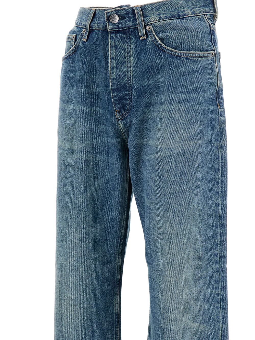 jeans relaxed boot uomo blu 