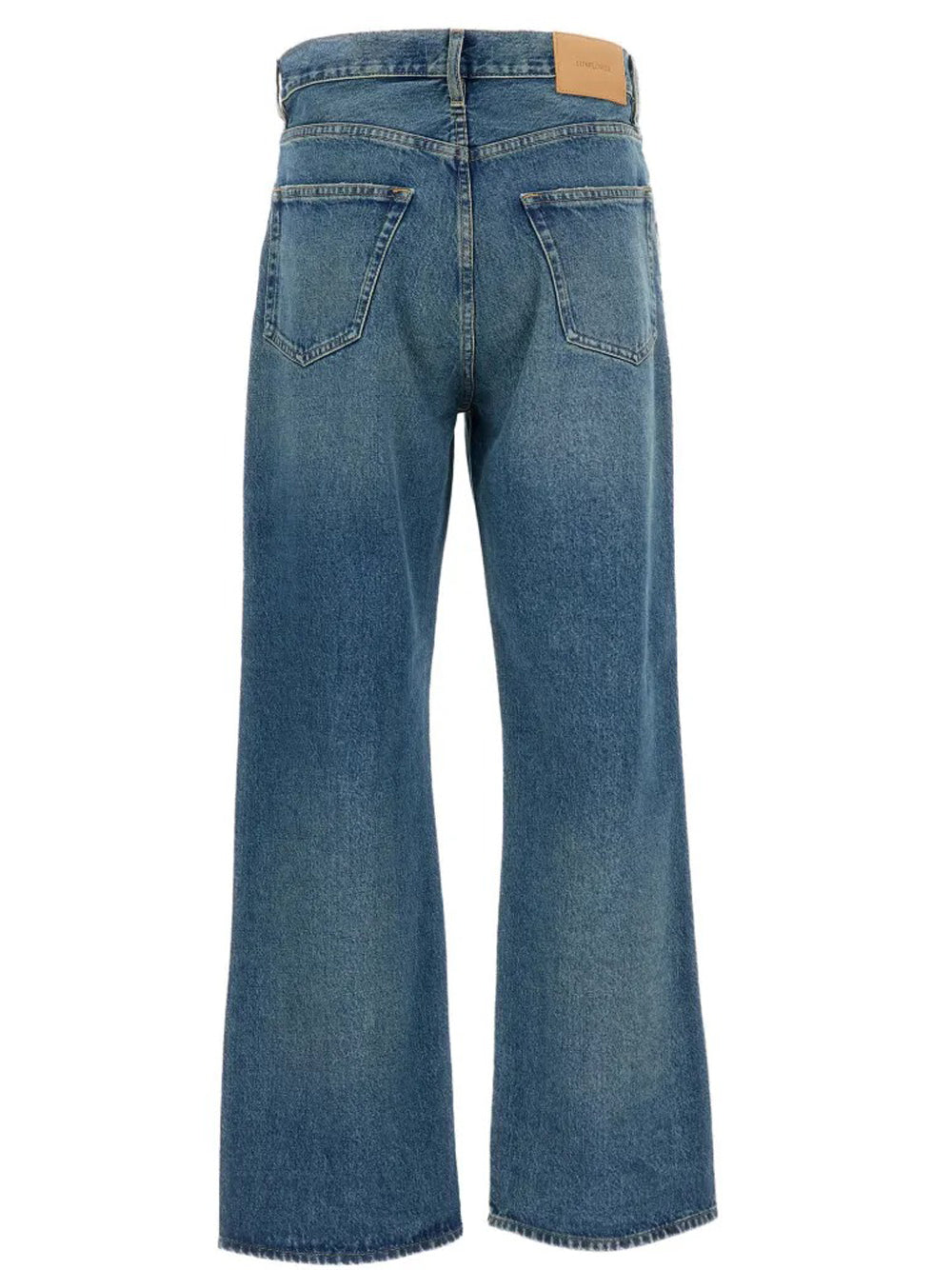 jeans relaxed boot uomo blu 