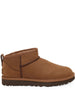 stivali classic ultra mini nubuck donna castagna scuro