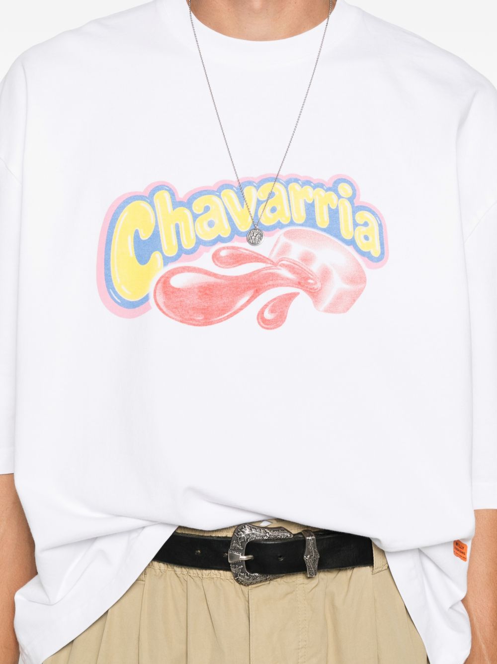 t-shirt os chavaloo buffalo unisex bianca 