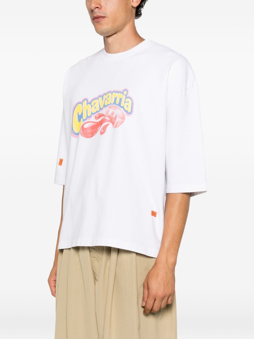t-shirt os chavaloo buffalo unisex bianca 